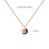 Solid 925 Sterling Silver Initial Alphabet Personalised Disc Necklace
